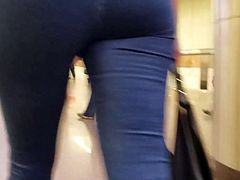 Behind the pretty girl's ass