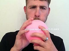 Balloon Fetish - Luke Rim Acres Blowing Balloons