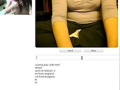 She masturbates on chatroulette