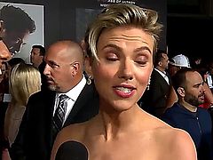 Scarlett Johansson   Cleavage at Avengers Premiere