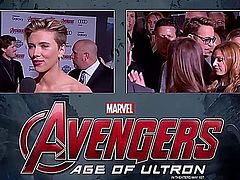 Scarlett Johansson   Cleavage at Avengers Premiere