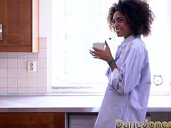 Dane Jones Blowjob and afternoon quickie in kitchen with bla