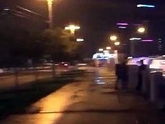 Russian Couple Fuck on the street