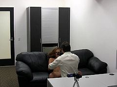 Porn audition with a good missionary fucking