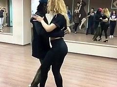 Sexy IR couple dancing