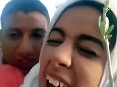 Arab Hijab Slut Fucked by Kafir in Woods