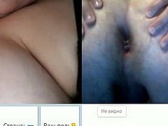 Videochat #131 Married woman has orgasm looking at my dick