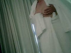 Wife Drying Her Tits After Shower