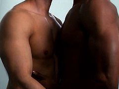 Latin gay anal sex with cumshot