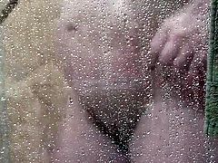 Wife Debbie in the shower