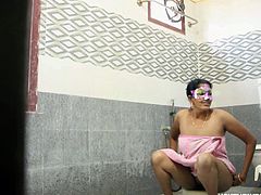 Indian Bhabhi Amrita Taking Shower