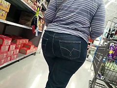 Pawg tight blue jeans