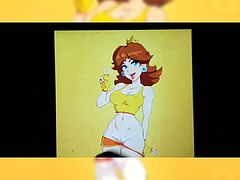 Cum tribute to Princess Daisy