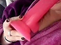 Dildo sucking