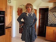 B&W spotty dress