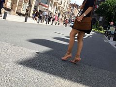 little summer dress and heels