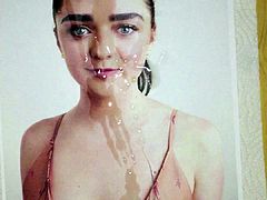 Maisie Williams - Cum Tribute No. 02