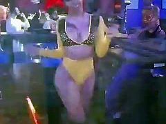 stripper dancing and teasing with her big booty