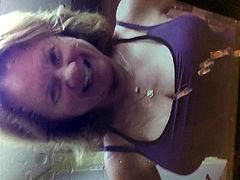 Pissing on Mommas Big Breasts