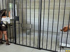 Even in jail, behind bars, these two hot lesbians know how to have fun and enjoy. Hot, mean lesbians love to fuck each other, they can't get enough pussy and love girl on girl action. Relax and enjoy impetuous sex action!