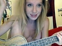 Hippy girl moans with pleasure during masturbation