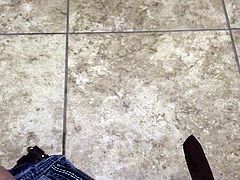 Noisy Public Restroom Masturbation