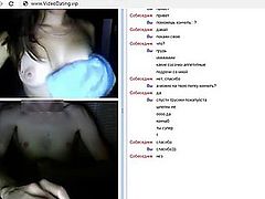 Legal Age Teenager showing her miniature bazookas and great arse to a boy on web camera chat