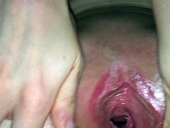 Cum in open pussy - gaping and creampie