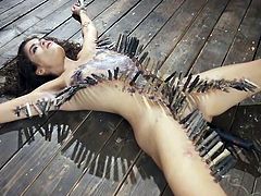 Do you like kinky bondage? Join us and enjoy unusual intricate bondage devices and cunning tortures you will never forget. Wooden clothespins and hot candle wax... Are you intrigued? Relax and have fun!