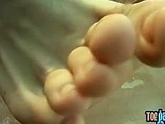 Jock Kelly Cooper jerking off and jacuzzi foot worship