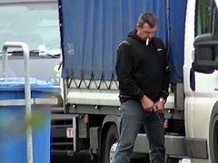 Truckers Peeing in Public 103