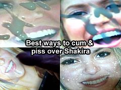 Shakira CUM & PISS Tribute 24