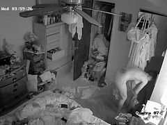 Nude MILF Changing in Bedroom Hacked Cam