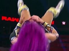 Sasha Banks Juicy Ass (Wardrobe Malfunction)