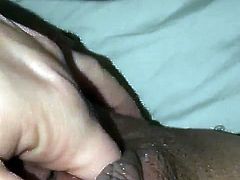 Playing with my pierced pussy