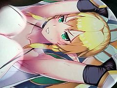 Leafa Oppai Mousepad Cum Tribute