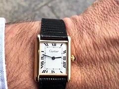 Cartier Tank Louis Wrist shot