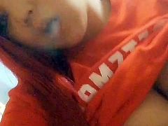 Sexy Lightskin Babe Smoking Fetish Video