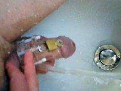 Cold water SPH chastity training punishment 2