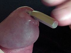 Close up - Rod moving in my pee slit