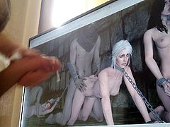 THE WITCHER GIRLS CUM TRIBUTE