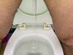 Pissing in the loo ...