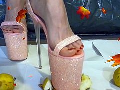 Lady L pink high heels.