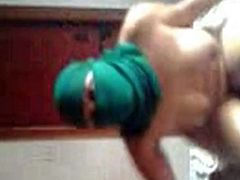 a Dhaka girl wearing hijab on her face and masturbates on cam for her boyfriend