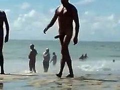 Old Men with Massive Cock on Nudist Beach