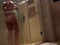 My Mom hidden camera in shower. Comments please.