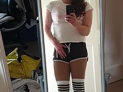 stripey stockings sissy