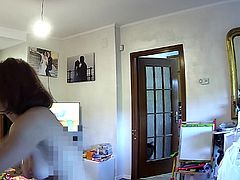 Italian milf sweet tits exposed on ip camera