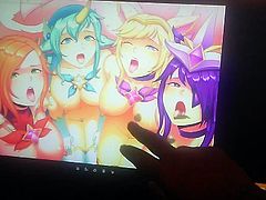 Cumming on Ahri, Soraka, Miss Fortune, and Syndra - SoP - 2