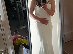 sissy in wedding dress